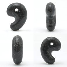 Saji Stone Hook-shaped Pendant 30mm, Tottori Prefecture Origin, Japanese Stone, Japanese Famous Stone, SAJI Stone, Natural Stone, Power Stone, Color Stone