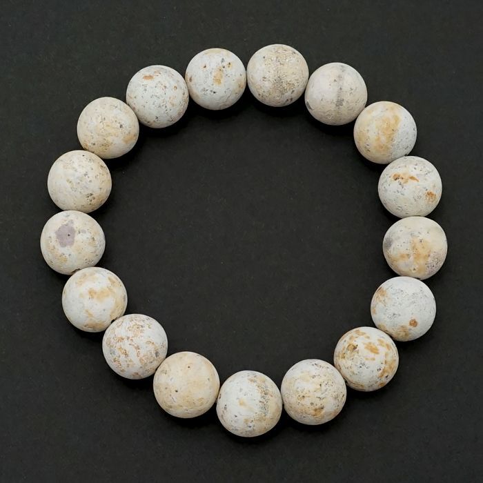 Japan Stones :  IZUMO Zeolite 12mm bracelet natural stones Health wealth stones